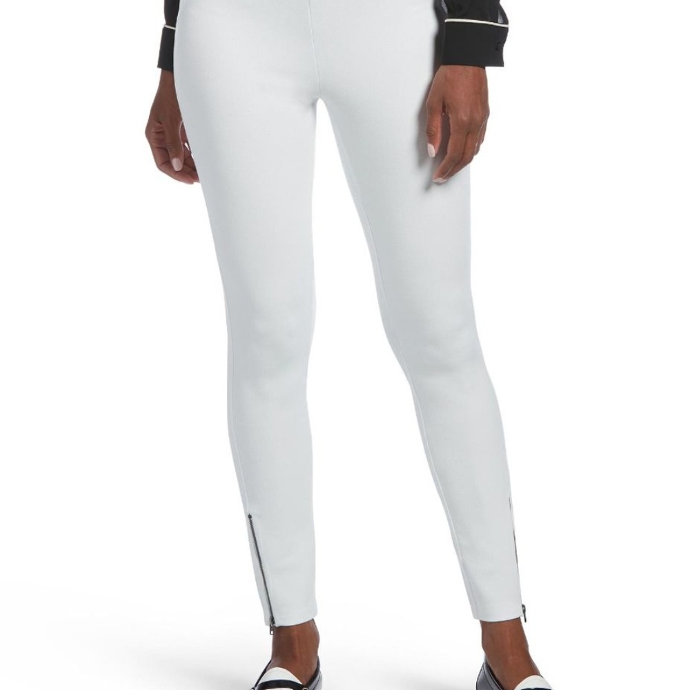 Hue Ankle Zip Stretch Skimmer Leggings. Size Small
